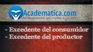 video de excedente del consumidor y productor  ¿Que es [upl. by Pang]