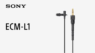 Introducing Lavalier Microphone ECML1  Sony  Accessory [upl. by Yhtommit233]