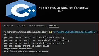 No such file or directory in vscode ApnaCollegeOfficial c c [upl. by Niledam]