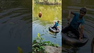 21 February 2024  Rahit পুকুর থেকে নারকেল তুলে দিলো youtubeshorts funny shorts pond [upl. by Enenstein95]