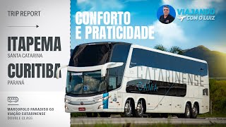 VIAJANDO DE ÔNIBUS DE ITAPEMASC ATÉ CURITIBAPR COM A CATARINENSE [upl. by Durr]