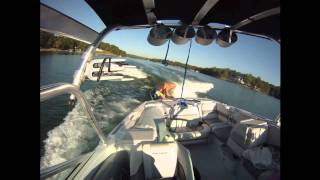 Wakesurfing Solo Ghostridin The Wakesurf Boat [upl. by Osborne]