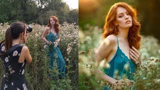 Backlit Natural Light Photoshoot Behind The Scenes with Canon 85mm 12 lens [upl. by Harbed997]