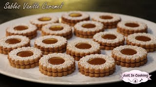 Recette des Sablés à la Vanille et au Caramel au Beurre Salé [upl. by Ennasirk]