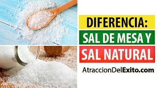 Diferencias y beneficios entre Sal Natural y Sal de Mesa refinada [upl. by Elletnwahs749]