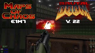 Brutal Doom v22 beta with Maps of Chaos Doom E1M7 tactical hard realism [upl. by Dorisa]