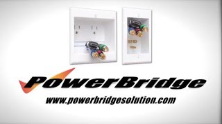 PowerBridge In Wall Power Cable Management for Wall Mounted TV See How Easy DIY [upl. by Imoin72]