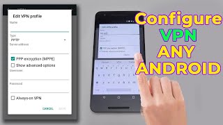 How to Configure pptp vpn on any MobileAndroid without App hinditutorial [upl. by Pedrotti]