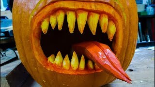 Pumpkin Carving Simple Scary and Easy Fun [upl. by Landes350]