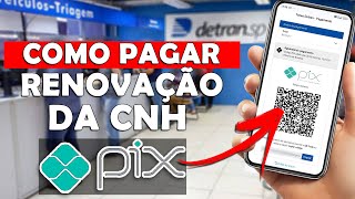 COMO PAGAR A TAXA DE RENOVAÇÃO DA CNH VIA PIX  COMO PAGAR A TAXA DO DETRAN COM PIX [upl. by Juakn]