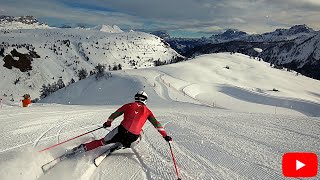 SKI CARVING IN ITALY [upl. by O'Neill]