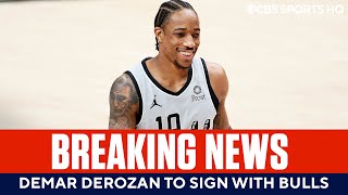 Demar DeRozan Finalizing 3Year 85M Deal With Bulls  CBS Sports HQ [upl. by Ycart]