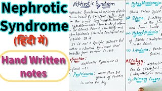 Nephrotic syndrome msn  medical surgical nursingcauses  Nursing Lecture in hindi MSN [upl. by Terese]