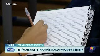 Vestiba inscrições abertas para cursinho prévestibular gratuito [upl. by Teiluj723]