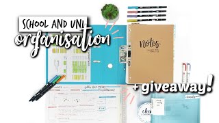 HOW TO SET UP AN ORGANISATION SYSTEM FOR SCHOOLUNI  GIVEAWAY closed  studycollab alicia [upl. by Onitrof]