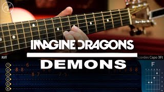 Imagine Dragons  DEMONS Guitar Tutorial  TABS Cristianvib [upl. by Haile]