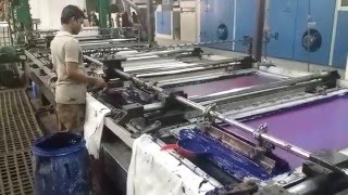 Screen printing factory [upl. by Og]