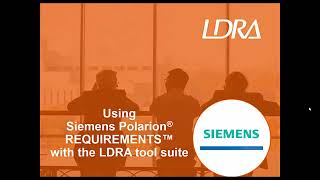 Automated bidirectional traceability with Siemens Polarion REQUIREMENTS and the LDRA tool suite [upl. by Eseilana434]