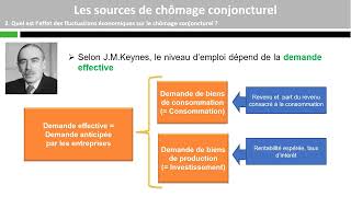 Les sources de chômage conjoncturel [upl. by Esidarap682]