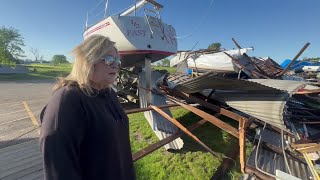 Major damage reported at Harrison Township marina after storm [upl. by Gnni]