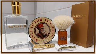 💈 Airacobras Czerwieniec Benefactor Tonsoris Shave Soap Yardley Gold Aftershave Soluna Gold Razor [upl. by Ardnaxela]