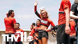 Cheers Cassadee Dunlap talks about cheerleading competitions [upl. by Fae435]