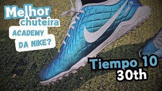 Nike Tiempo 10 Academy TF 30th A Chuteira Perfeita de 2024 Descubra Aqui Review sincero [upl. by Hirai]