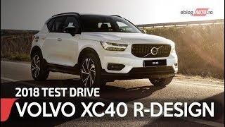 2018 VOLVO XC40 RDESIGN T5 AWD  TEST DRIVE eblogAUTO [upl. by Oirretno892]