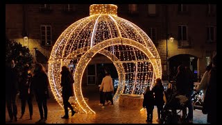 la ville de Quimper Les illuminations de Noël 2021 noel illunination quimper kemper [upl. by Hoffmann]