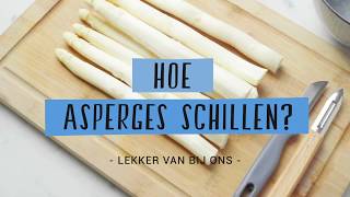 Hoe asperges schillen [upl. by Leeanne]