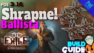 Path of Exile 318 ready► Shrapnel Ballista Build  Hierophant Templar in PoE [upl. by Vinny]