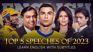 ENGLISH SPEECH  TOP 5 SPEECHES of 2023 English Subtitles [upl. by Aihpledalihp]