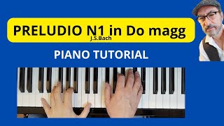 PRELUDIO N1 JSBach piano tutorial faustopiano [upl. by Ragse]