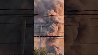 🔥 Fire 🔥 at Columbus scrap yard [upl. by Anyah495]