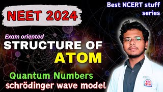 NEET 2024 Quantum number amp Schrödinger wave mechanical model for NEET  atomic structure class 11 [upl. by Girard]