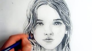 How To Draw A Female Face Step By Step [upl. by Acinahs12]