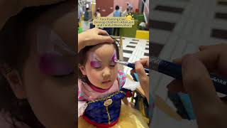 🌸Face painting for Snow Whitemakeup art painting [upl. by Ahsik]