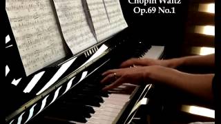 쇼팽 왈츠 9번  이별의 왈츠 Chopin Waltz Op69 No1 [upl. by Natsyrt]