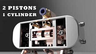 OpposedPiston Engine 3DPrinted [upl. by Zirkle]