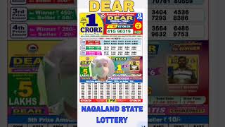 NAGALAND STATE LOTTERY SAMBAD LIVE DRAW RESULT DEAR LOTTERIES [upl. by Nodla586]