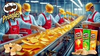 How Pringles Are Made In Factory  Pringles Factory [upl. by Mikal]