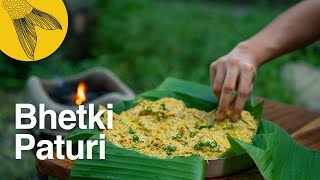 Bhetki paturi recipe 4 ways—Bhetki fillets steamed in bananaleaf parcels—Bengali fish paturi [upl. by Nwaf113]