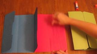 How to make a TriFolder Lapbookmpg [upl. by Leunamne]