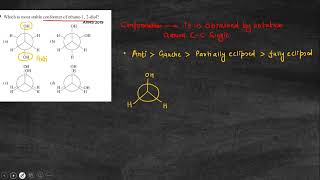 Which is the most stable conformer of ethane 12diol [upl. by Ecirrehs86]