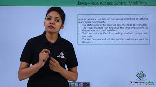 Java  Non Access Modifiers [upl. by Atnima]