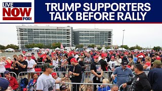 Donald Trump Long Island Rally Supporters sound off on life with Trump vs BidenHarris [upl. by Affra676]