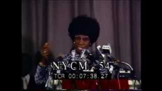 Shirley Chisholm declares presidential bid January 25 1972 [upl. by Noffets]