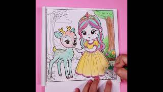 Fun Coloring For Kids How to Color Princess  Coloring Tutorial For Kids coloringforkids [upl. by Elleryt]