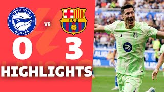 ALAVÉS vs BARCELONA 03  RESUMEN y GOLES DEL PARTIDO  La Liga 202425 [upl. by Jack921]