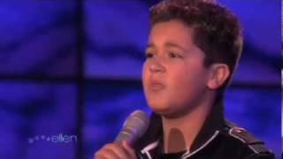 The Ellen DeGeneres show  Shaheen Jafargholi Singing Sensation [upl. by Moynahan118]